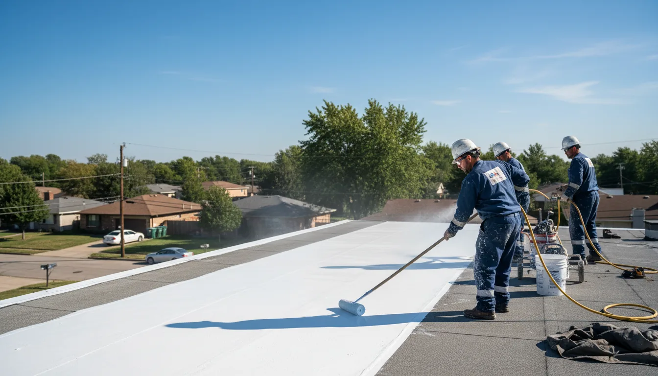 Commercial roof coating in Strawberry, CA near me